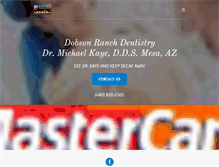 Tablet Screenshot of dobsonranchdentistry.com